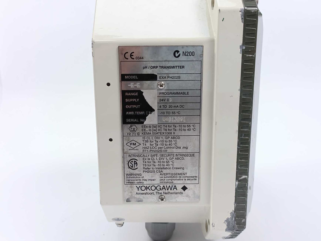 Yokogawa EXA PH202S Transmitter, 24V, 4-20mA DC