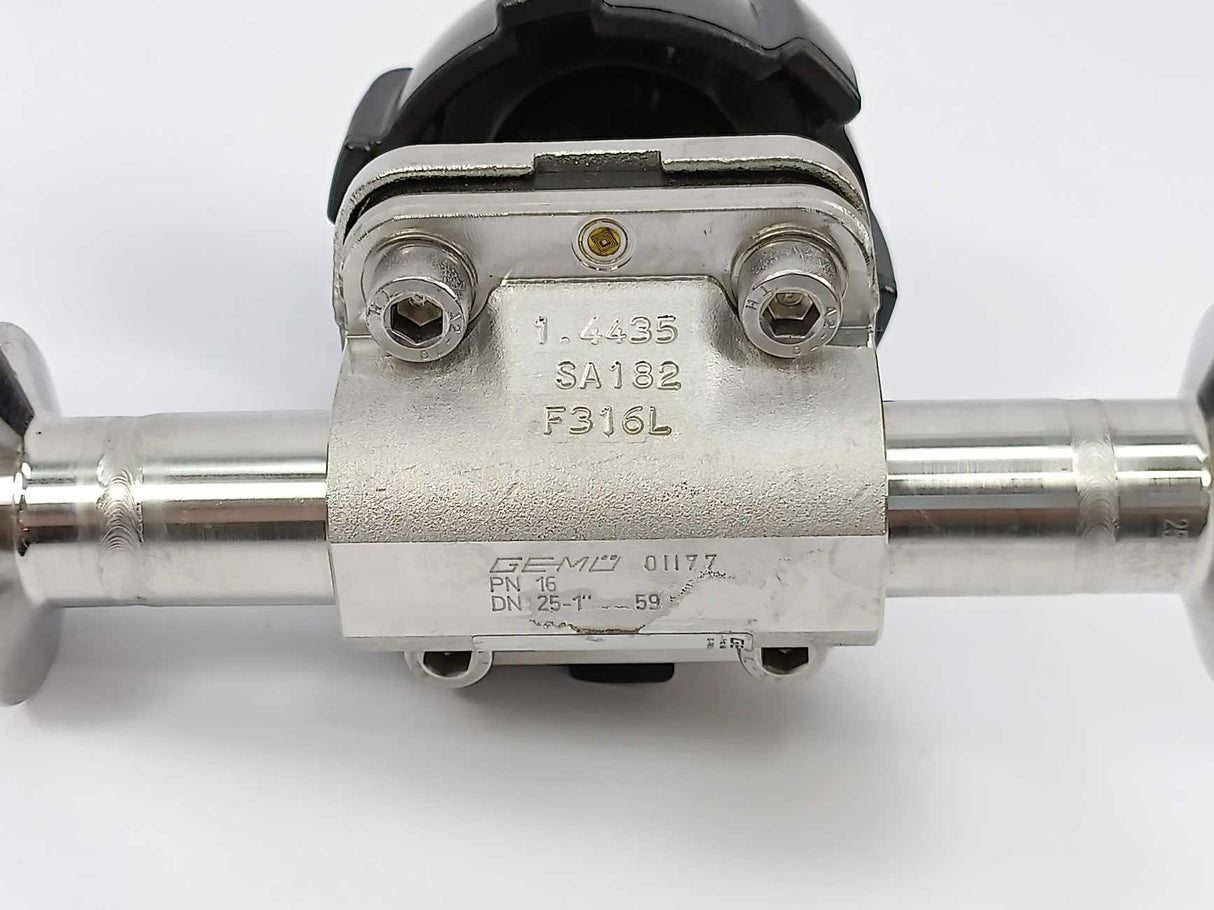 GEMU PN16 DN 25-1" Diaphragm Valve w/ 0107NNE000 & 673 25D59401702TS