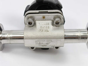 GEMU PN16 DN 25-1" Diaphragm Valve w/ 0107NNE000 & 673 25D59401702TS