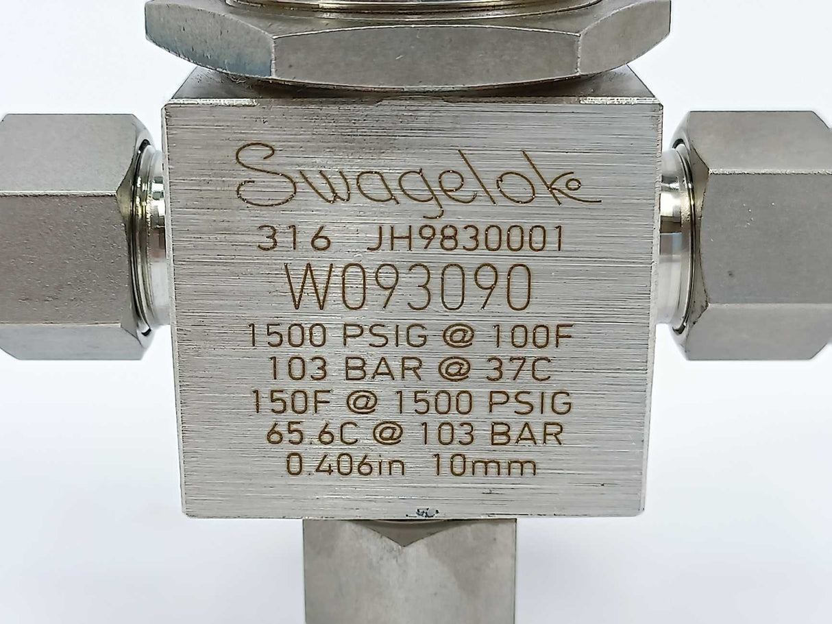 Swagelok W093090 JH9830001, 103Bar, 10mm