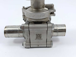 Mars Valve 83SN-2ADET 11/2" FB Ball Valve, PN63, 1.4409 PTFE, SN:2108200001