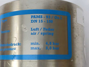 GEMÜ PAMS-93/Gr.1 DN15-100Air Butterfly Filter