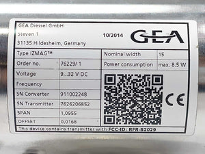 GEA IZMAG™ Electromagnetic Flow Meter 9…32 V DC