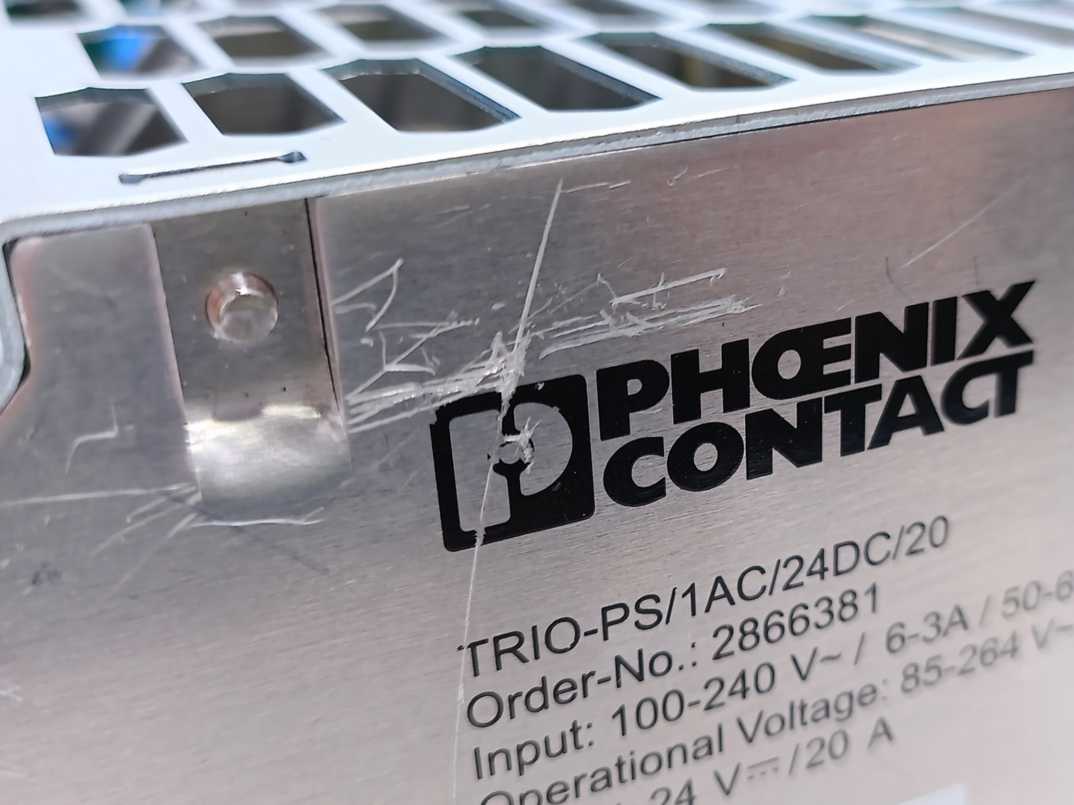 Phoenix Contact 2866381 TRIO-PS/1AC/24DC/20 - Power supply 24V 20A