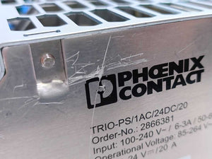 Phoenix Contact 2866381 TRIO-PS/1AC/24DC/20 - Power supply 24V 20A