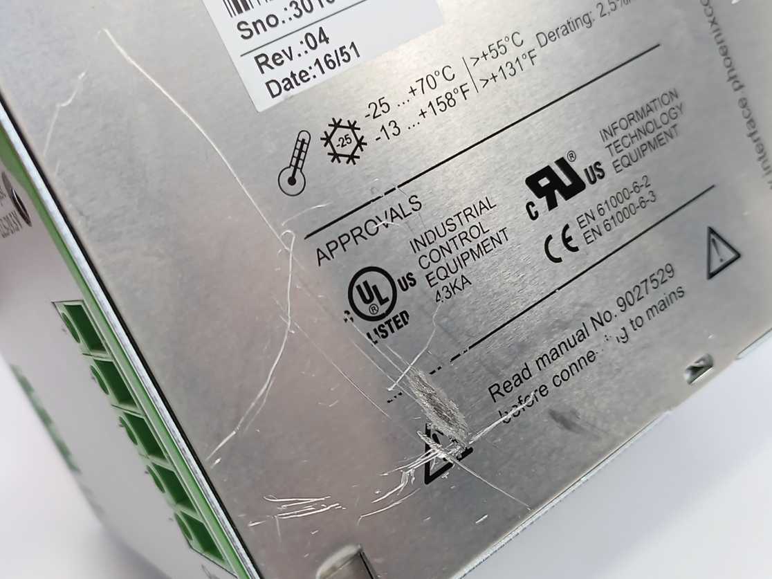 Phoenix Contact 2866381 TRIO-PS/1AC/24DC/20 - Power supply 24V 20A