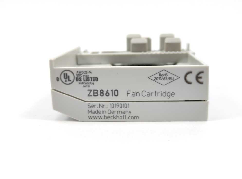 Beckhoff ZB8610 Fan Cartridge For EtherCAT And Bus Terminals