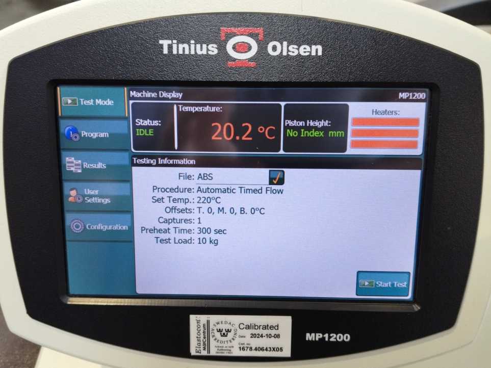 Tinius Olsen 02002101 MP1200 Melt Indexer