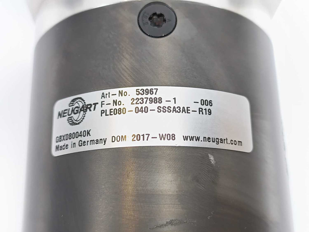 NEUGART GBX080040K Gearbox Straight Teeth GBX