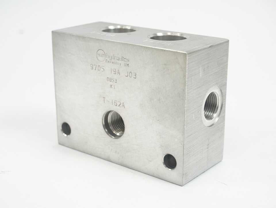 Sun Hydraulics 9705 19A J03 Hydraulic Manifold Block T-162A