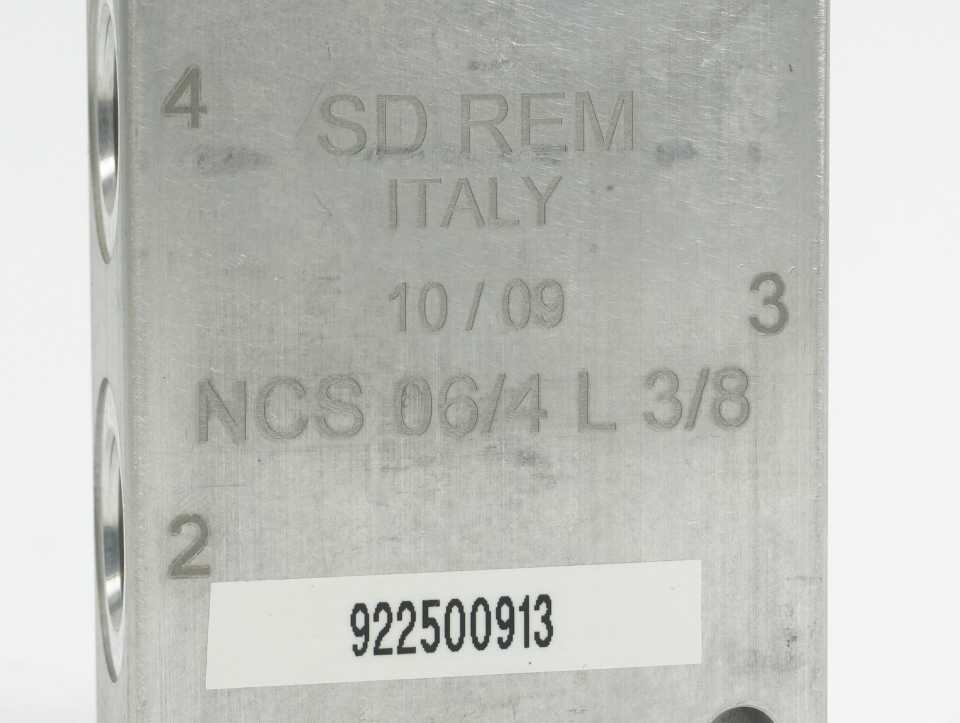 SD REM NCS 06/4 L 3/8 NCS 06/4 L 3/8 Pneumatic Valve Block