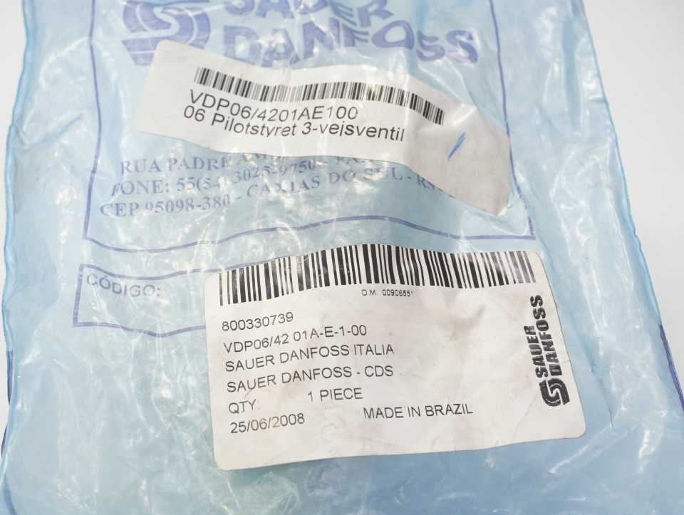 Sauer Danfoss VDP06/4201AE100 Pilot Operated Hydraulic 3-Way Control Valve