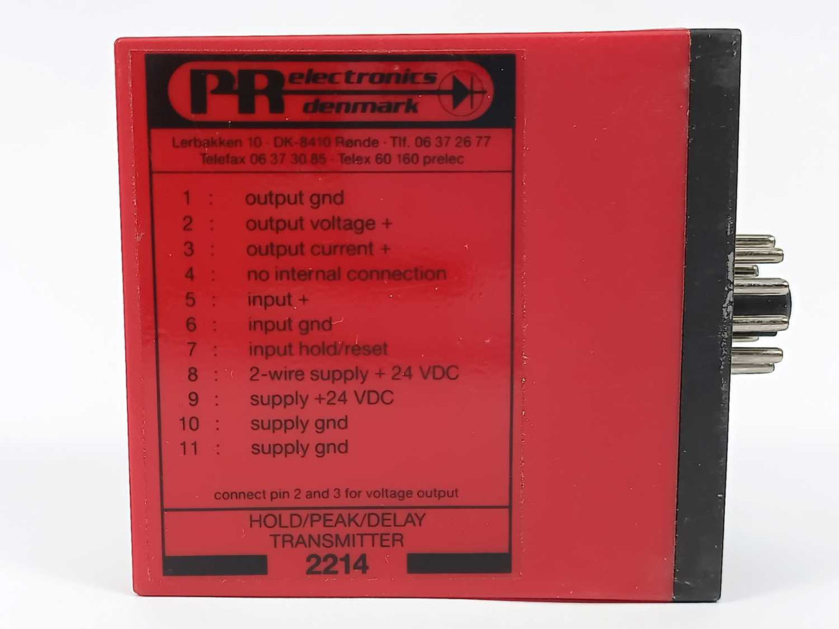PR Electronics 2214 B2C1 Hold/Peak/Delay Transmitter