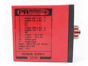 PR Electronics 2220 B1 Power Supply 220 VAC 50/60Hz