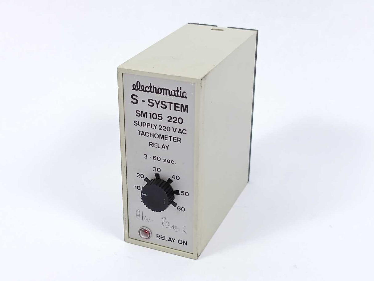 Electromatic SM 105 220 S-System Tachometer Relay 220VAC