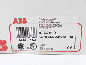 ABB GJR5252300R0101 07AC91 Advant Controller 31 Analog I/O Unit