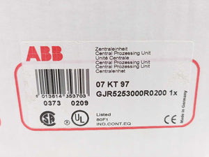 ABB GJR5253000R0200 07 KT 97 Advant Controller 31 Basic Unit