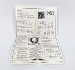 Saia-Burgess KOP 550 F0 MW BK N00 Electronic Timer KOP F KOP L