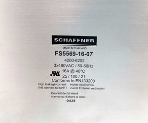 SCHAFFNER FS5569-16-07 4200-6202 RFI Noise Filter