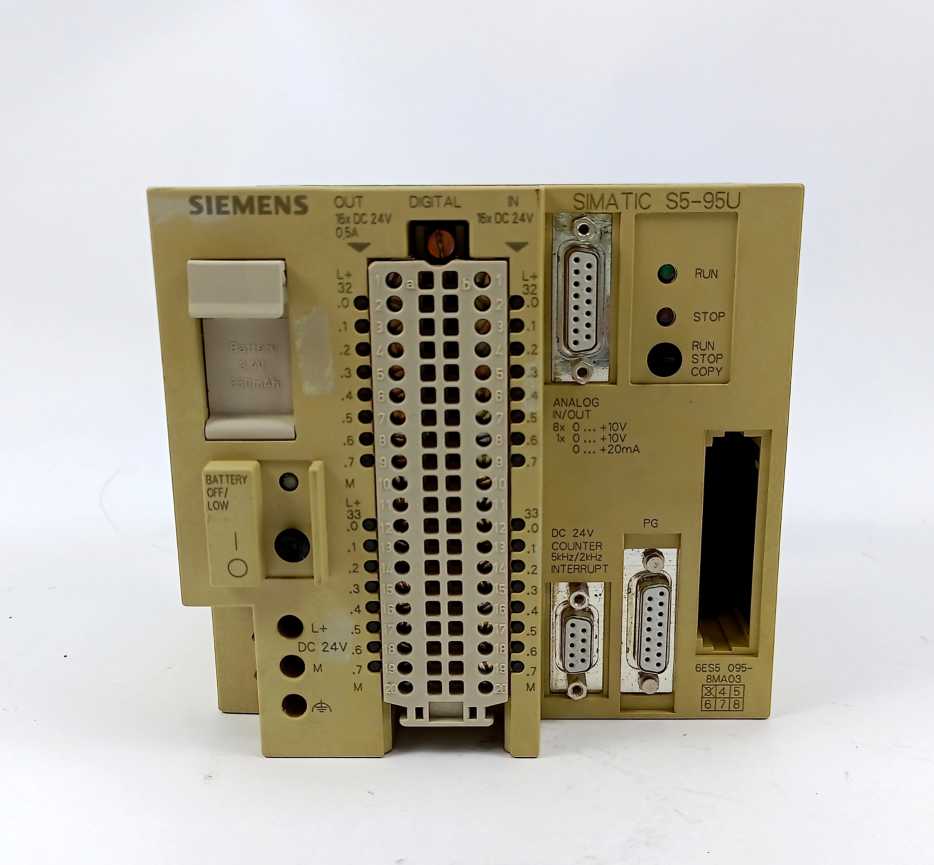 Siemens 6ES5095-8MA03 Simatic S5-95U Compact Unit
