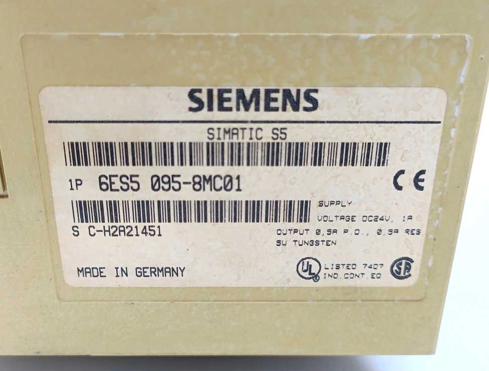 Siemens 6ES5095-8MC01 SIMATIC S5, S5-95U COMPACT UNIT