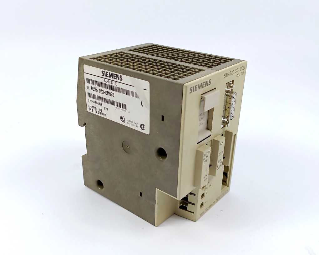 Siemens 6ES5103-8MA03 SIMATIC S5-100U CPU 103