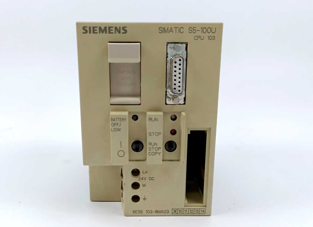 Siemens 6ES5103-8MA03 SIMATIC S5-100U CPU 103