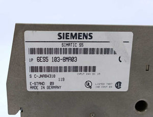 Siemens 6ES5103-8MA03 SIMATIC S5-100U CPU 103