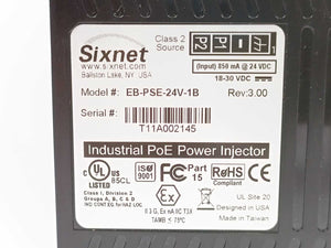 Sixnet EB-PSE-24V-1B Industrial PoE Power Injector