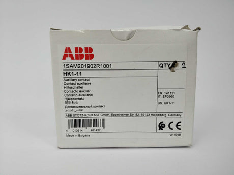 ABB 1SAM201902R1001 HK1-11 Auxiliary Contact