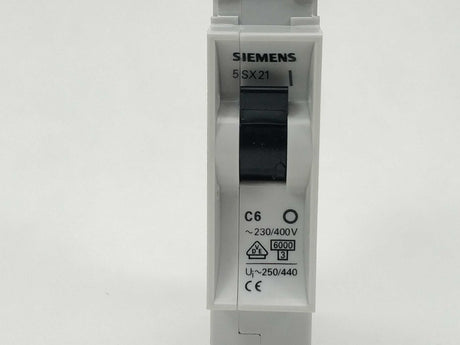 Siemens 5SX21 Miniature circuit breaker C6. 2 Pcs