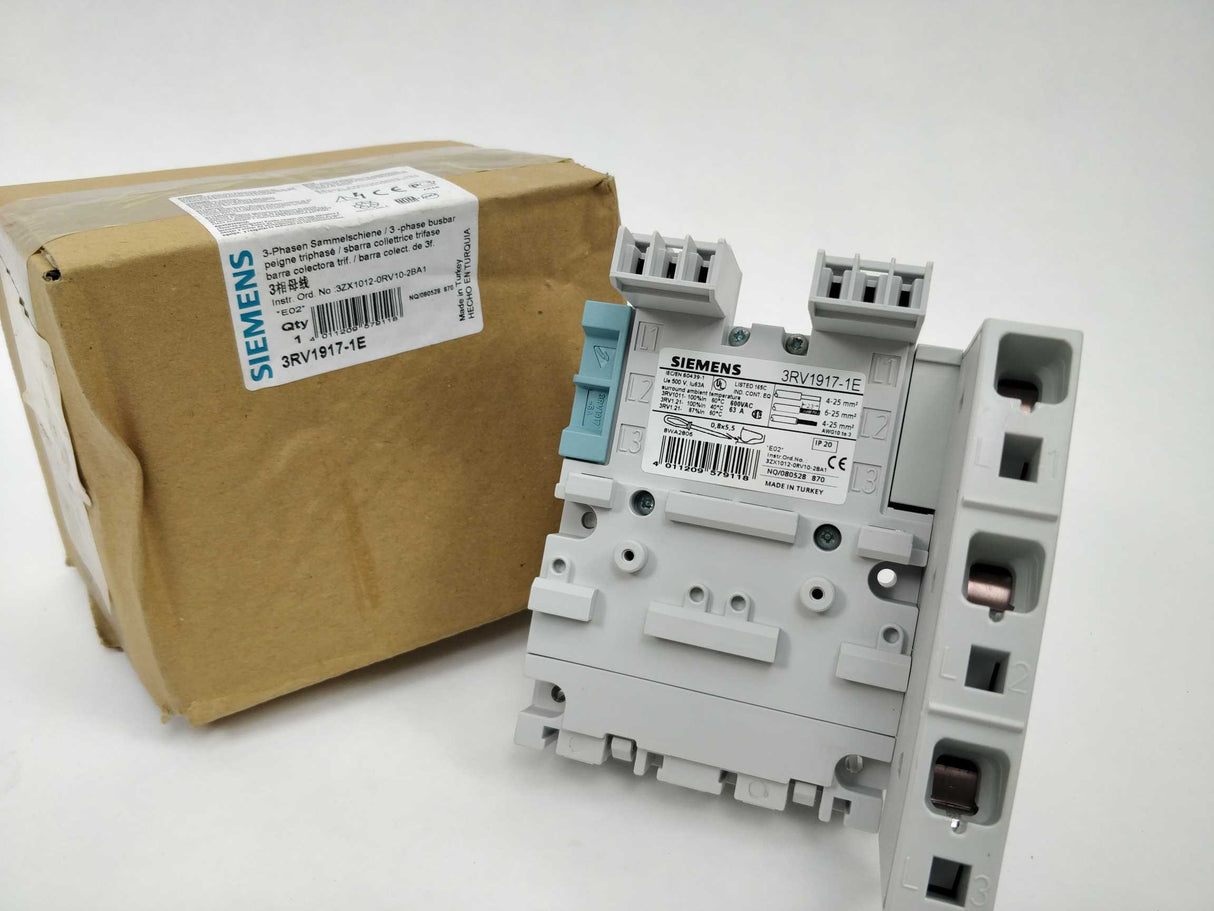 Siemens 3RV1917-1E 3-Phase Busbar