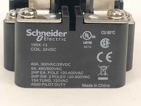 Schneider Electric 199X-13 Power relay 24VDC