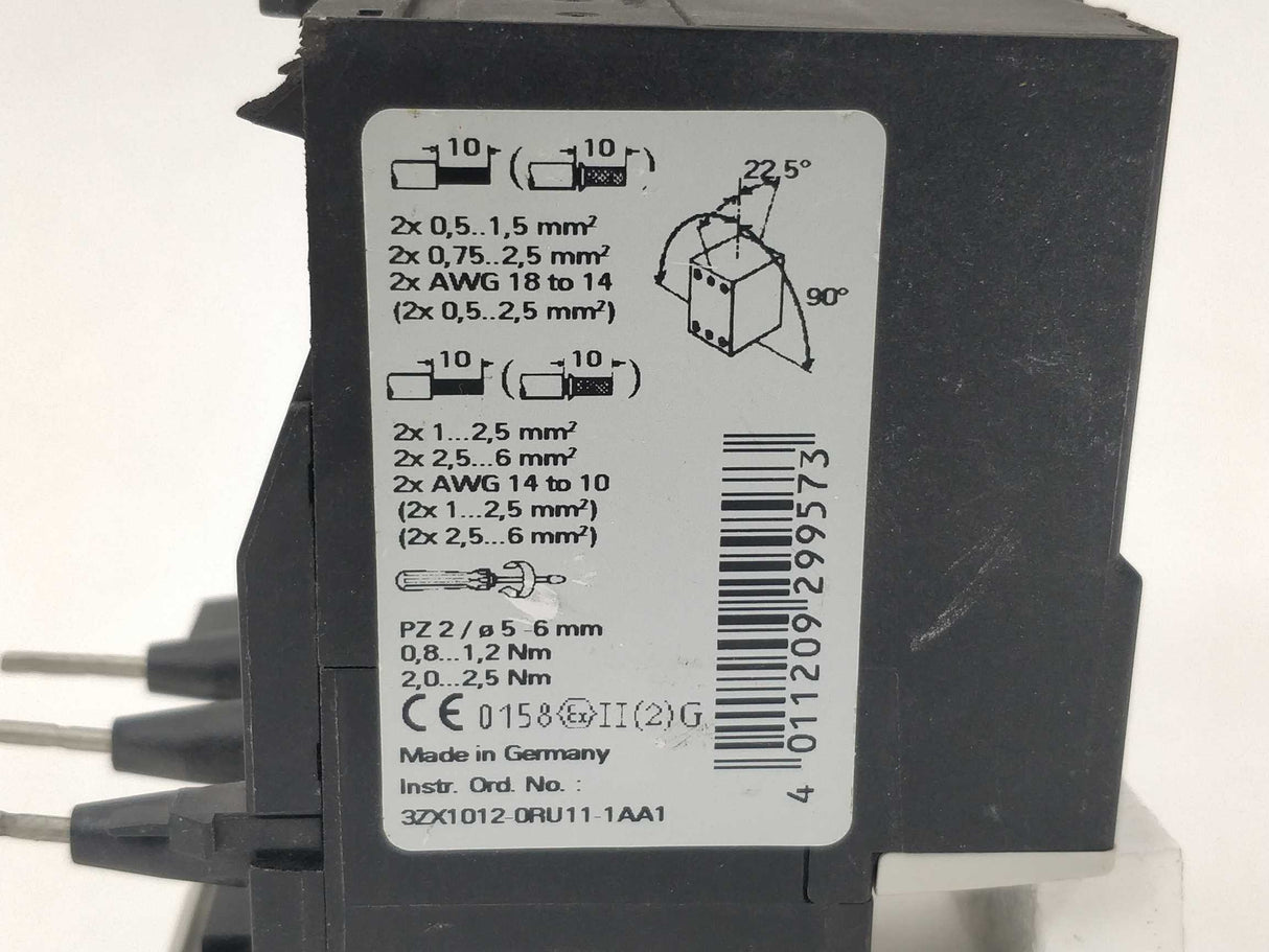 Siemens 3RU1126-1JB0 SIRIUS 3R Overload relay