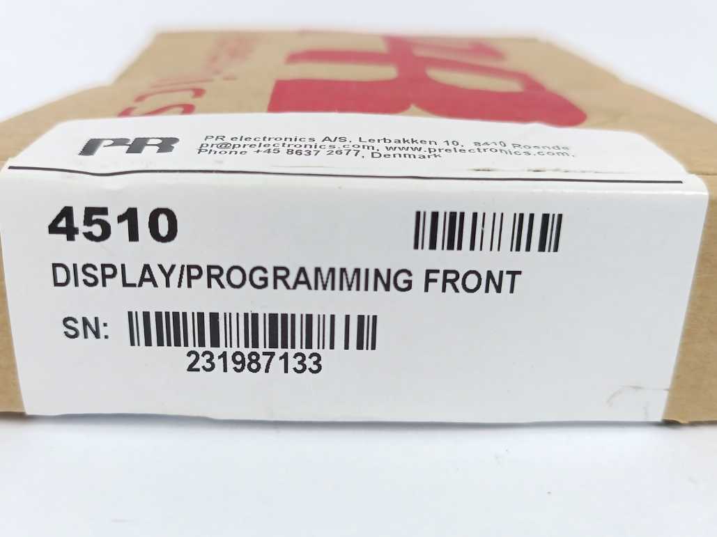 PR Electronics 4510 Display/Programming Front