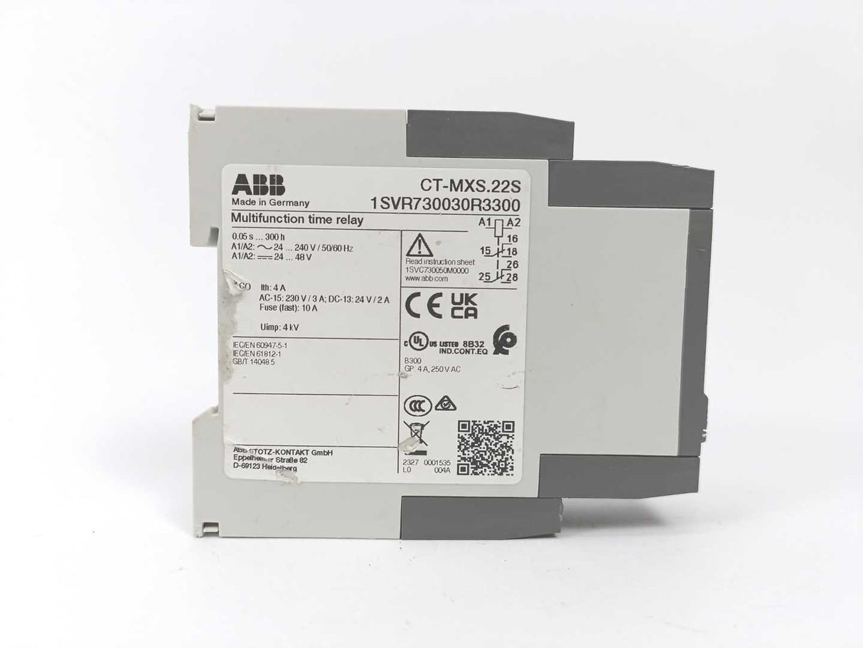 ABB 1SVR730030R3300 CT-MXS.22S Time Relay