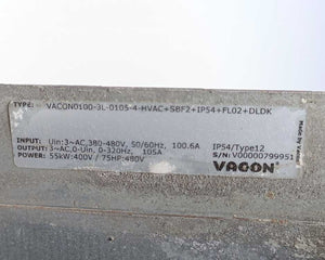 Vacon VACON0100-3L-0105-4-HVAC+SBF2+IP54+FL02+DLDK Power Conversion Equipment