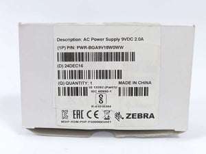 Zebra PWR-BGA9V18W0WW AC/DC Power Supply Brick