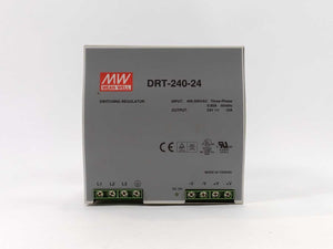 Mean Well DRT-240-24 Three Phase Industrial DIN RAIL Power Supply 24VDC