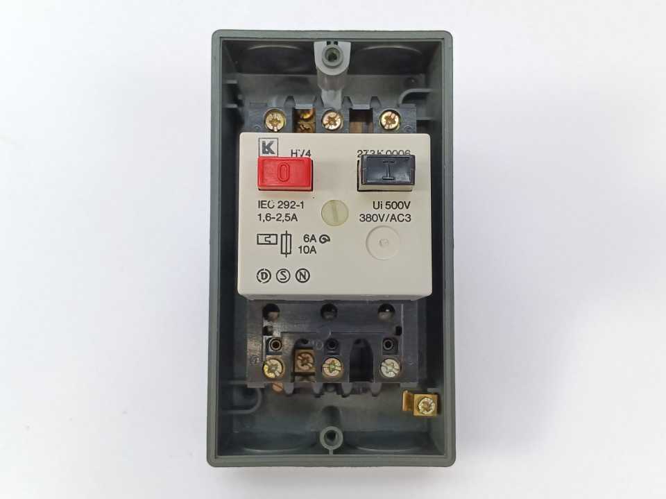 Lauritz Knudsen 10 22 033 494 Thermoplastic Enclosure for Motorstarter HV4 IP 54