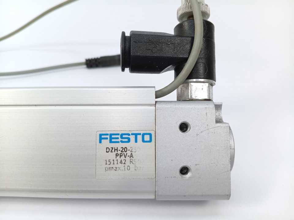 Festo 151142 DZH-20-250- Flat Linear Pneumatic Cylinder with Position Sensing