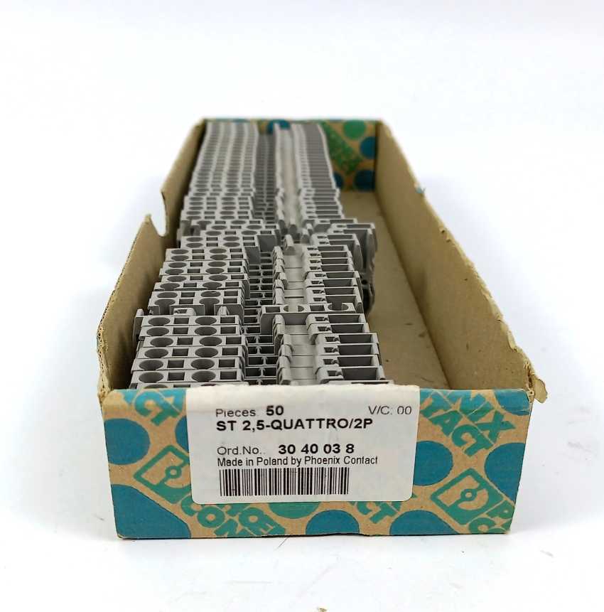 Phoenix Contact 3040038 ST 2,5-QUATTRO/2P Feed-through terminal block x49 pcs