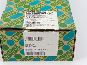 Phoenix Contact 3036466 ST6-TWIN Terminal Block 50 pcs