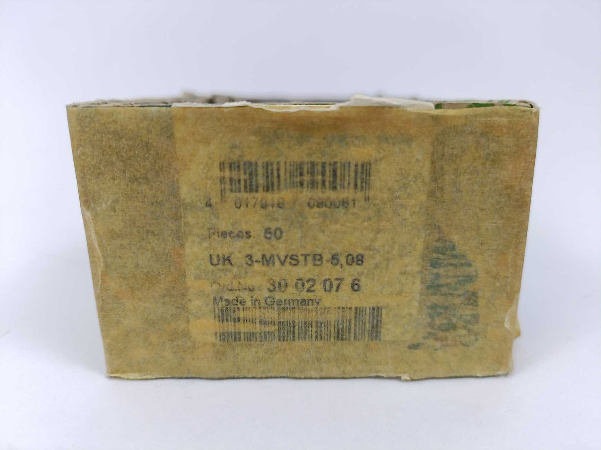 Phoenix Contact 3002076 UK 3-MVSTB-5,08 Terminal Block 250V 50pcs