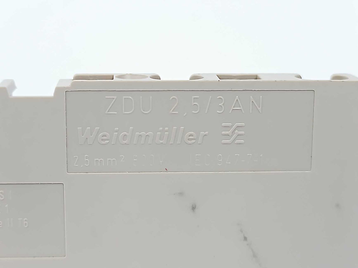 Weidmüller 1608540000 Terminal Block ZDU 2,5/3AN 100 Pcs.