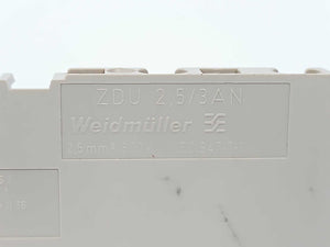 Weidmüller 1608540000 Terminal Block ZDU 2,5/3AN 100 Pcs.