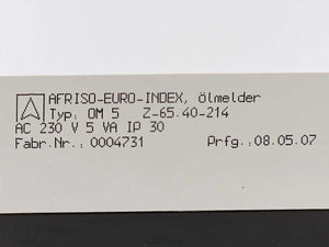 AFRISO-EURO-INDEX 44502 Oil/water alarm unit OM 5 AC 230 V Z-65.40-214
