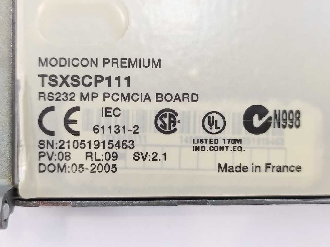 Schneider Electric TSXSCP111 RS232 MP PCMCIA Board