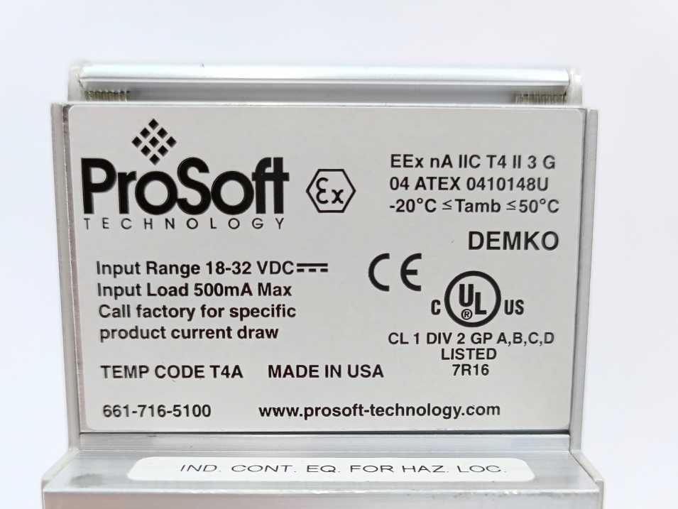 ProSoft 5204-MNET-PDPMV1 ProLinx Communication Gateway