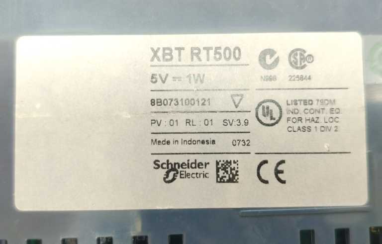 Schneider Electric XBT-RT500 Magelis Touch Panel HMI